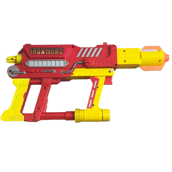 NERF Iron Strike Blaster Dart Gun Iron Man 2 Marvel Hasbro 2010 Red Tested - Picture 1 of 8